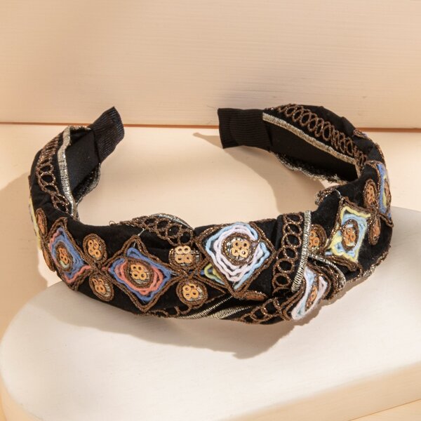 

Sequins Decor Hair Hoop, Multicolor