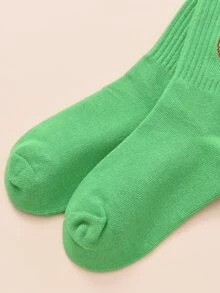 5雙小童字母圖案襪子 - 彩色 - 查看 2