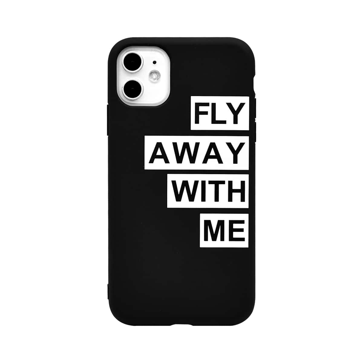 

Slogan Graphic iPhone Case, Black