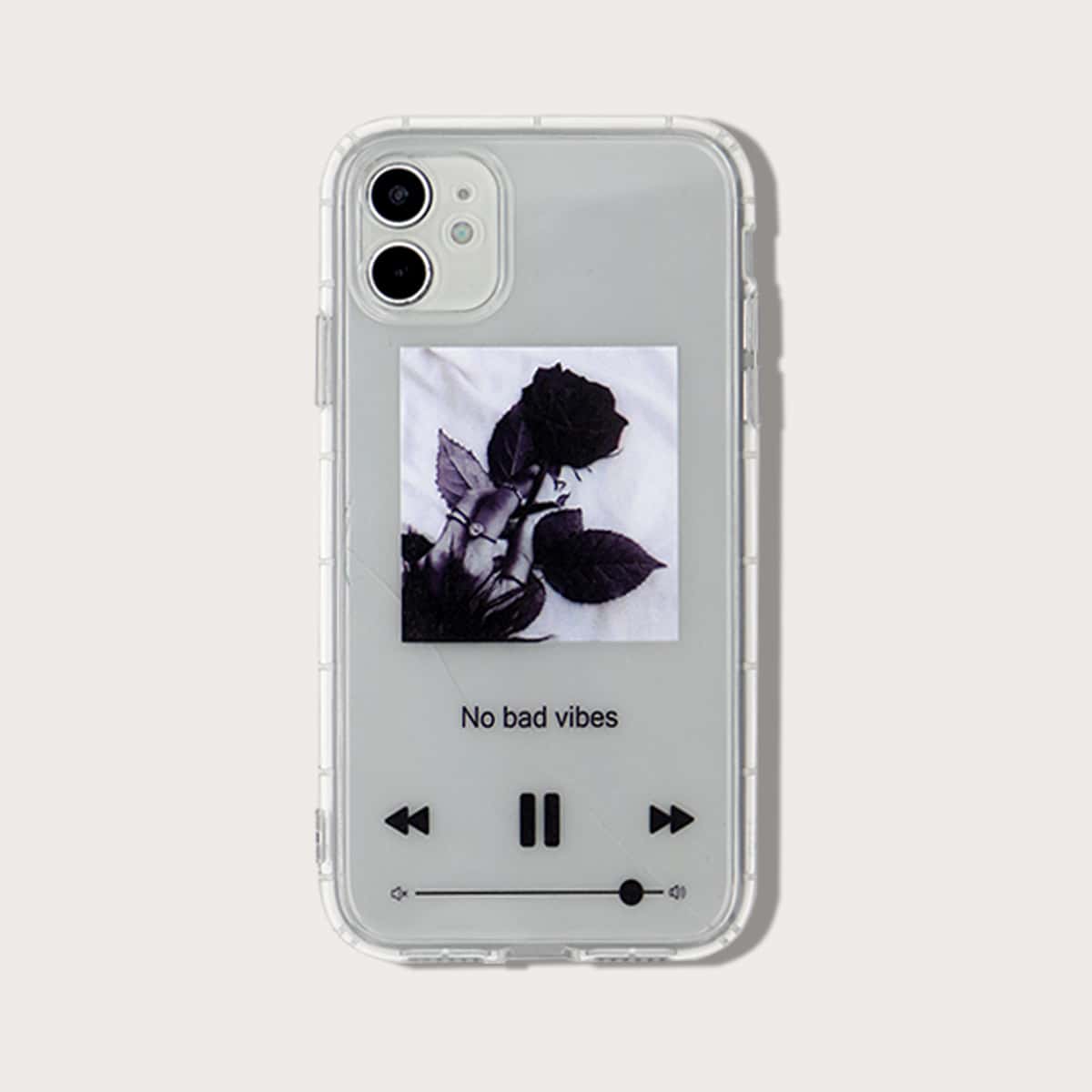 

Rose Clear iPhone Case