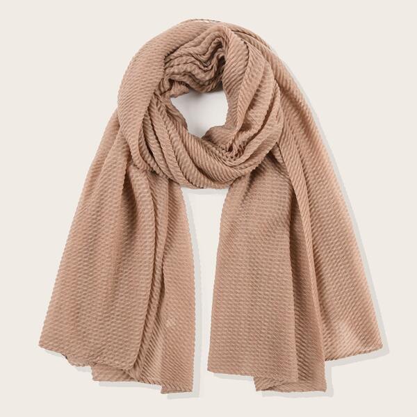 

1pc Solid Scarf, Khaki