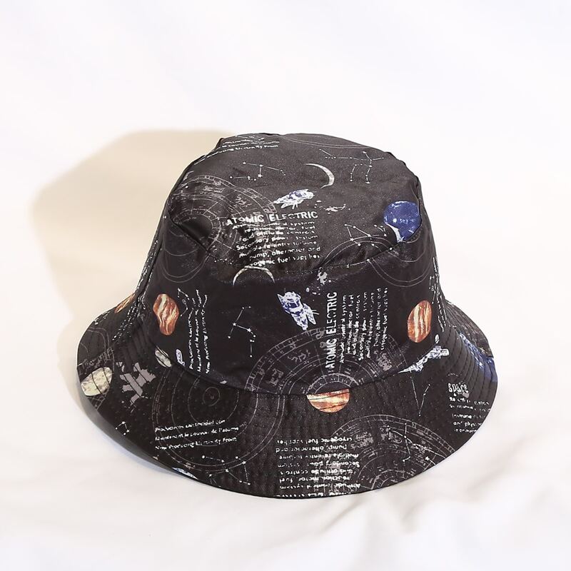 

Galaxy Pattern Bucket Hat, Black