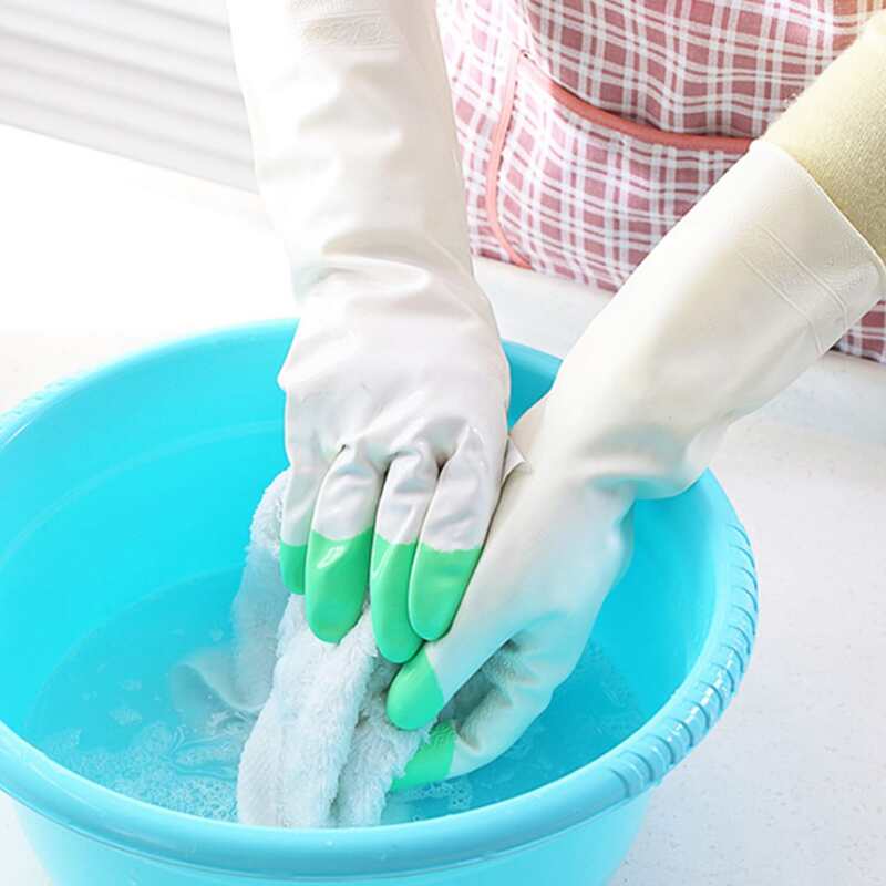 

1pair Random Cleaning Gloves, White