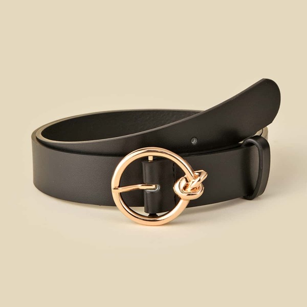 

Metal Buckle Belt, Black