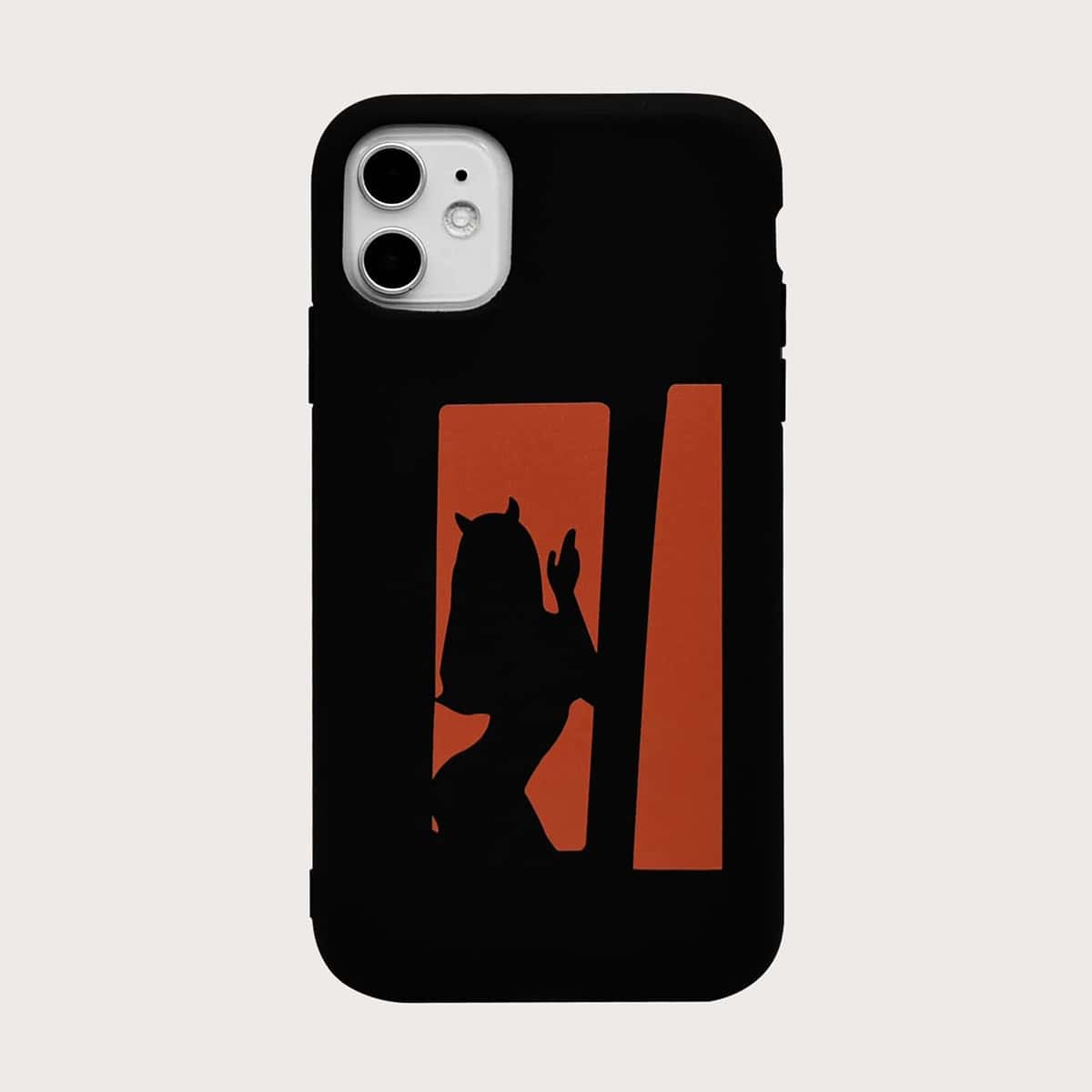 

Figure Graphic iPhone Case, Black