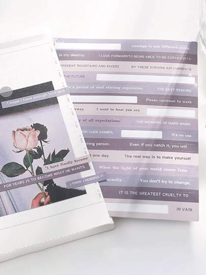 3sheets Slogan Graphic Random Sticker