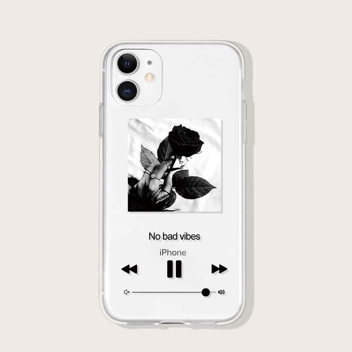 

Rose iPhone Case, Clear
