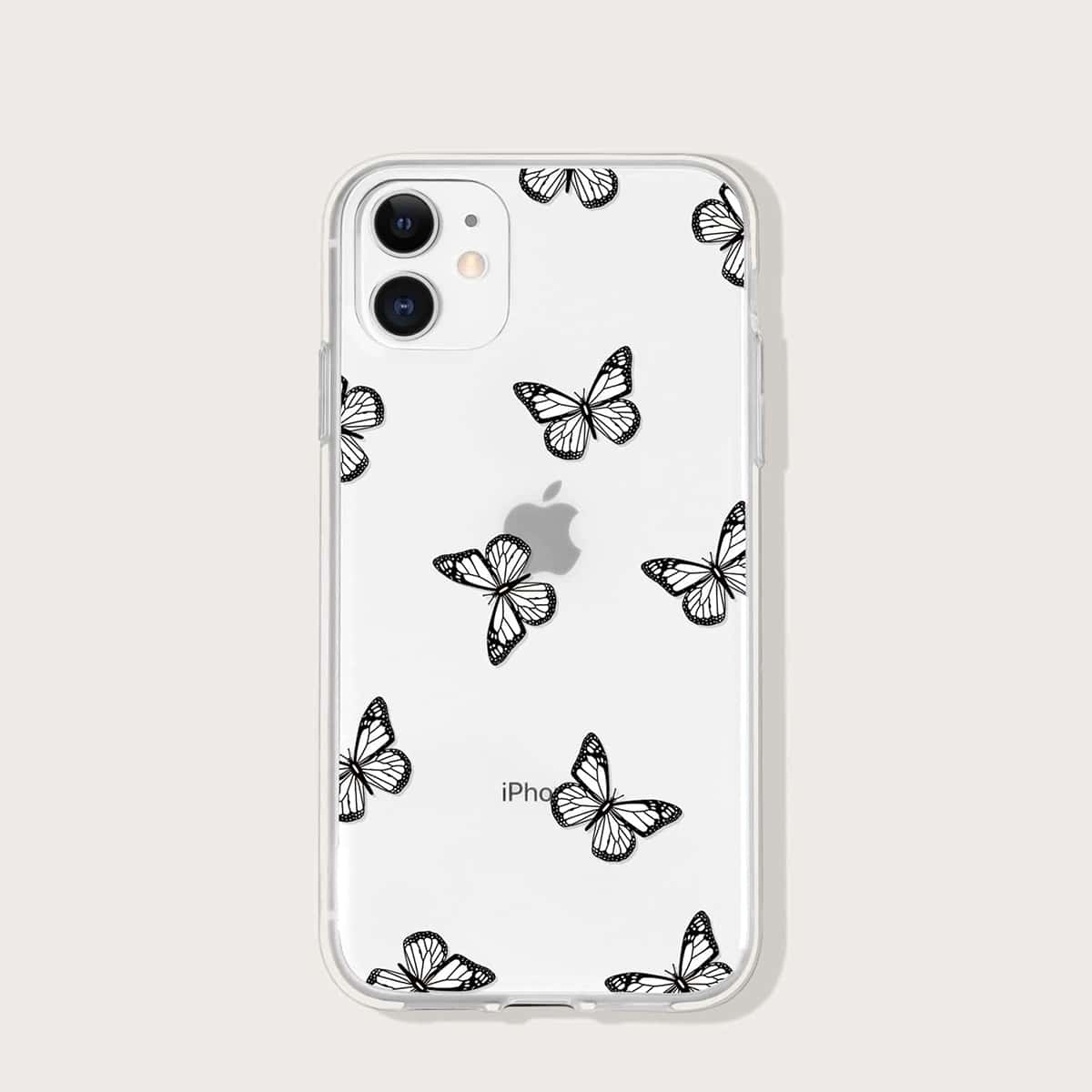 

Butterfly Clear iPhone Case