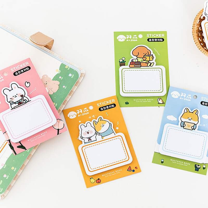 

1pack Cartoon Graphic Random Sticky Note, Multicolor