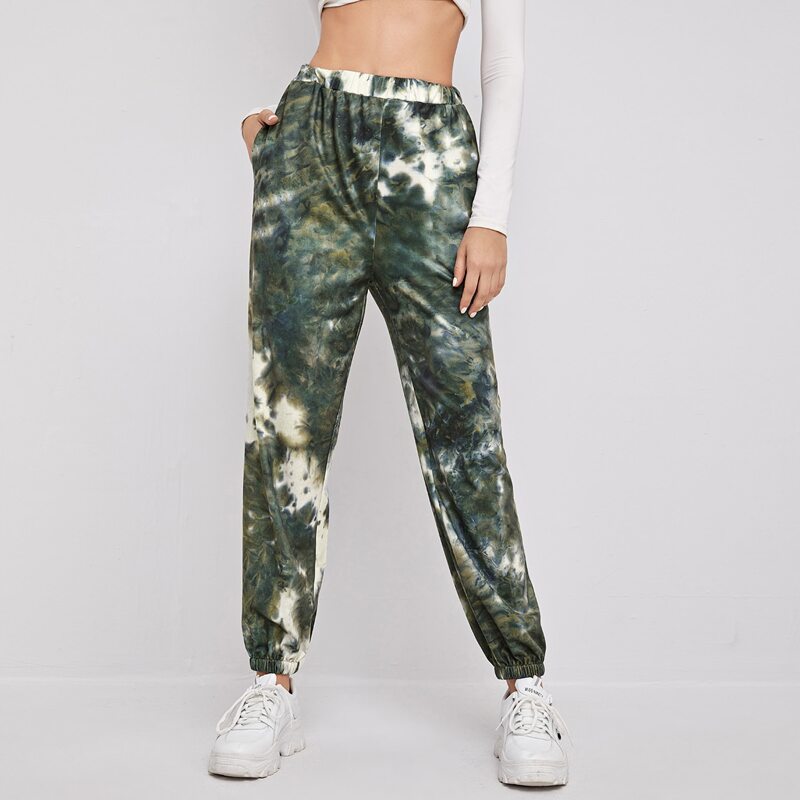 

Slant Pocket Tie Dye Sweatpants, Multicolor