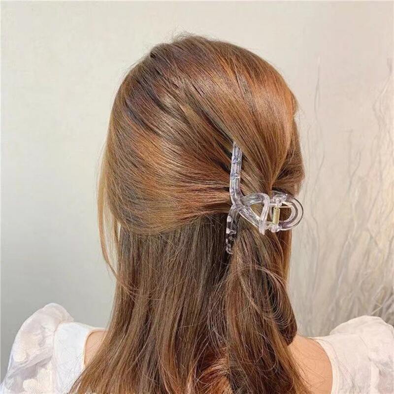

1pc Random Color Clear Hair Claw, Multicolor
