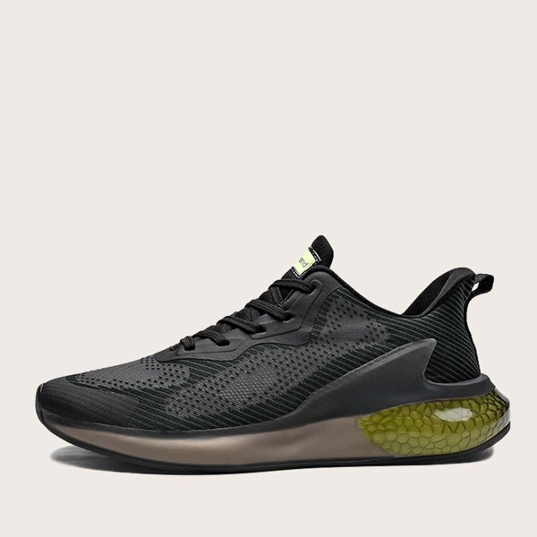 

Men Lace-up Front Sneakers, Black