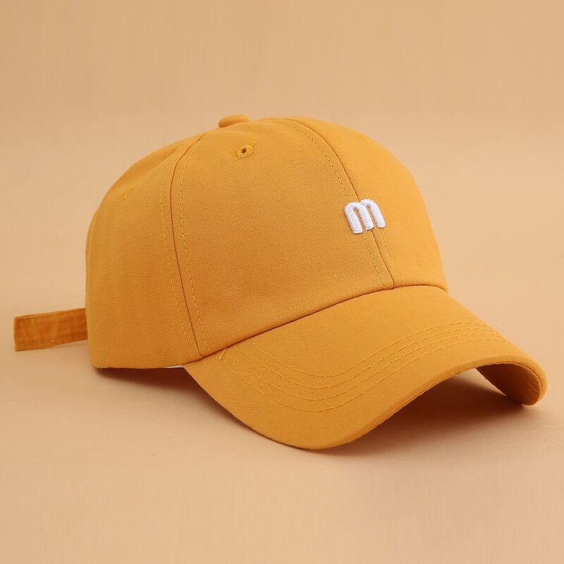 

Letter Embroidery Baseball Cap, Yellow