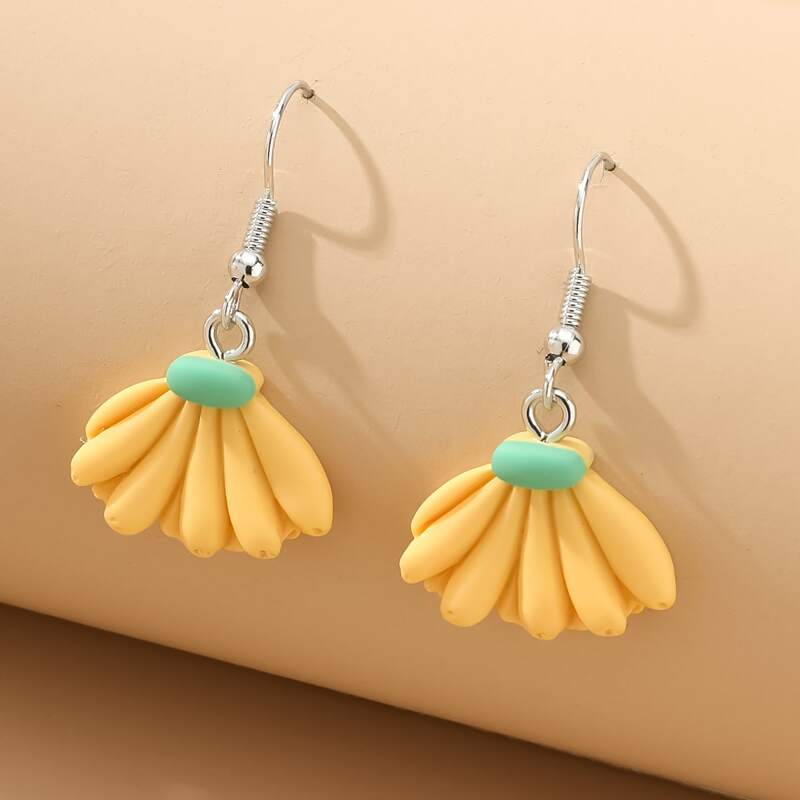 

Banana Drop Earrings, Yellow