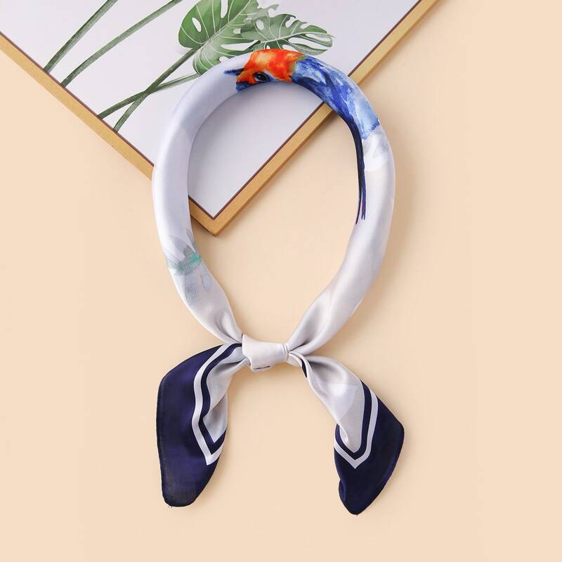 

Bird Pattern Bandana, Multicolor