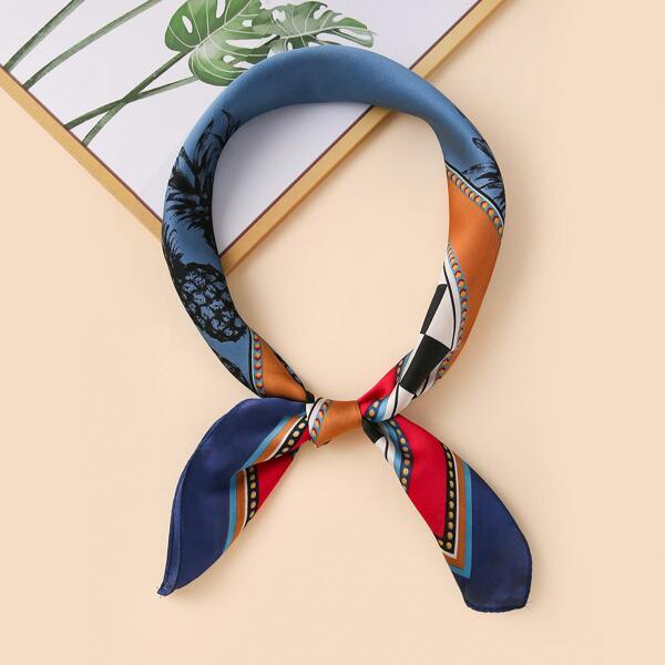 

Geometric Pattern Bandana, Multicolor