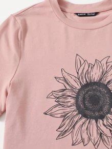 sunflower print shirt