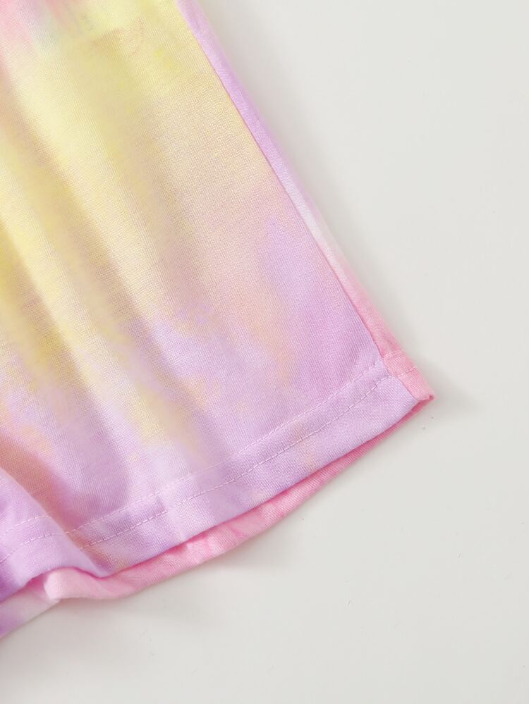 Tween Girl Halterneck Tie Dye Romper