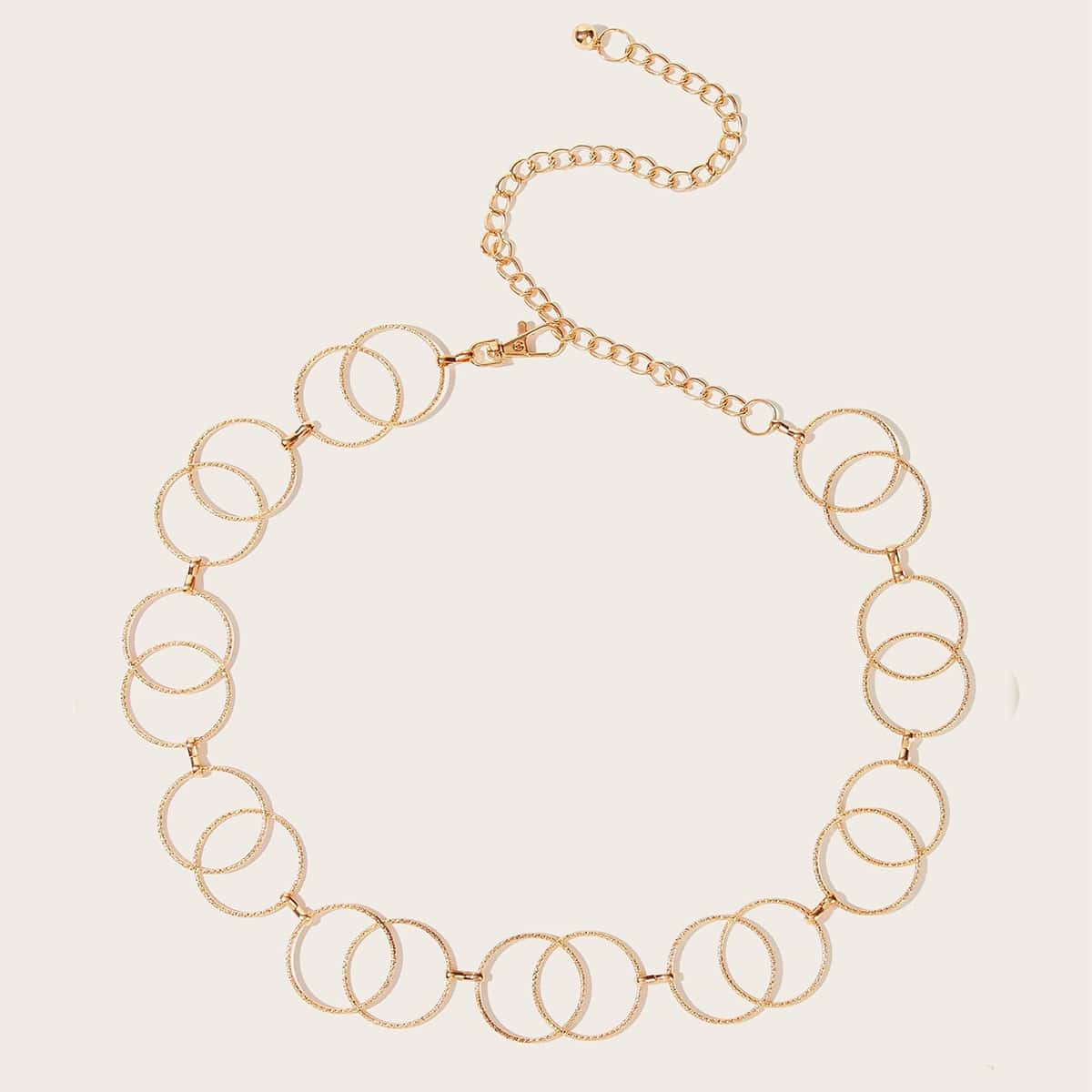 

Ring Linked Chain Belt, Gold