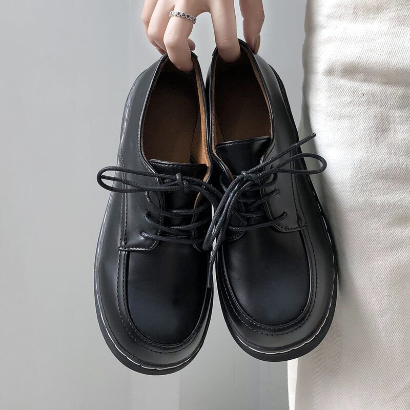 

Wide Fit Chunky Shoes, Black