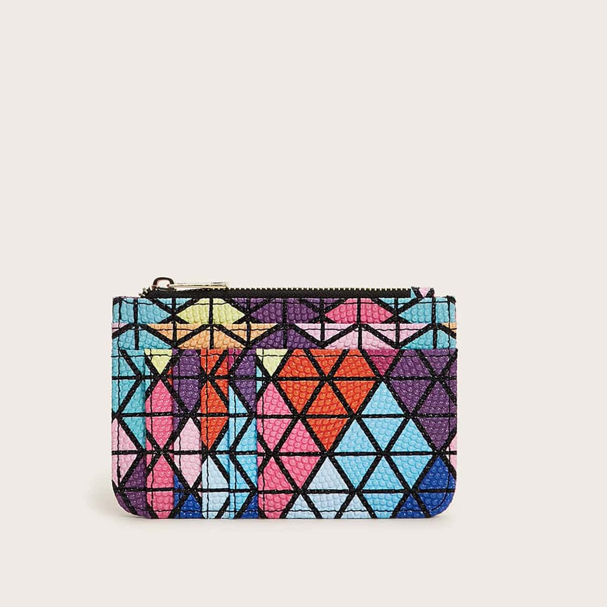 

Colorful Argyle Card Holder, Multicolor
