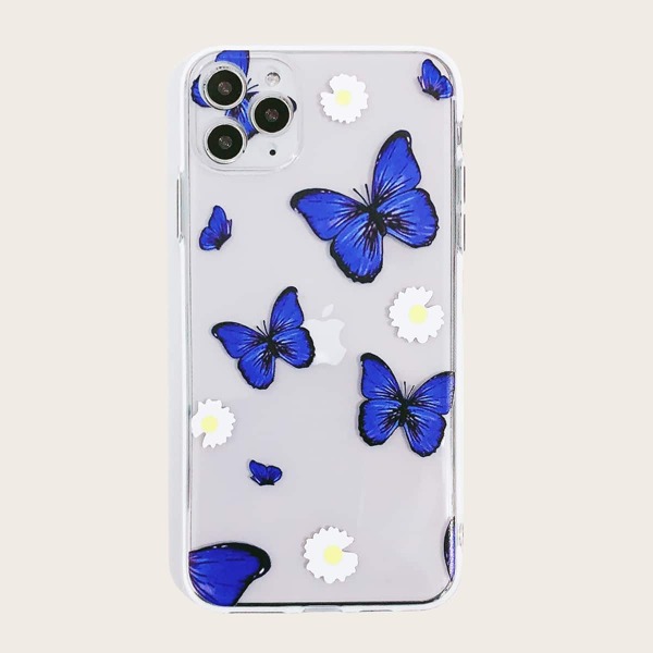 

Butterfly Print Clear iPhone Case