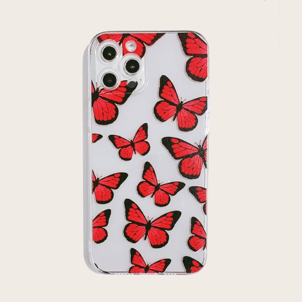 

Butterfly Print Clear iPhone Case