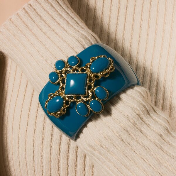 

Vintage Acrylic Bangle, Blue