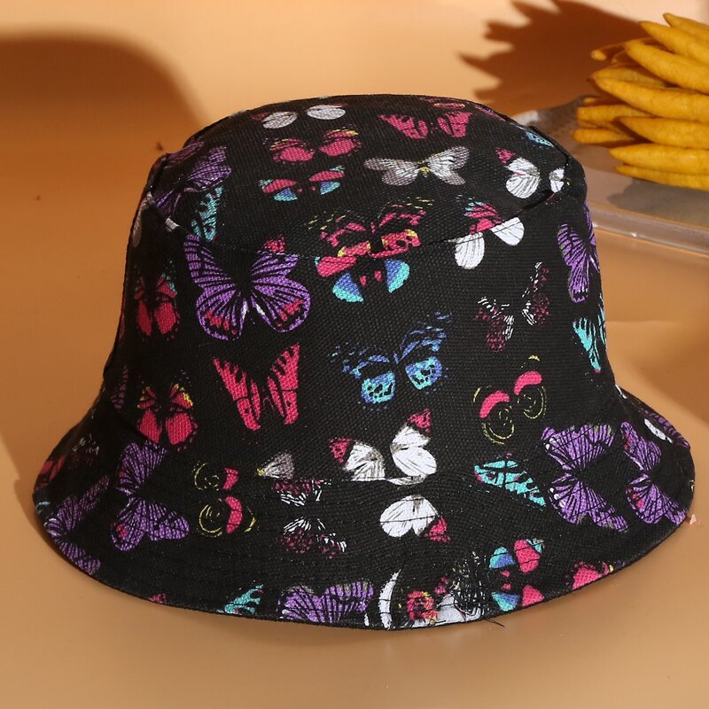 

Butterfly Pattern Bucket Hat, Multicolor