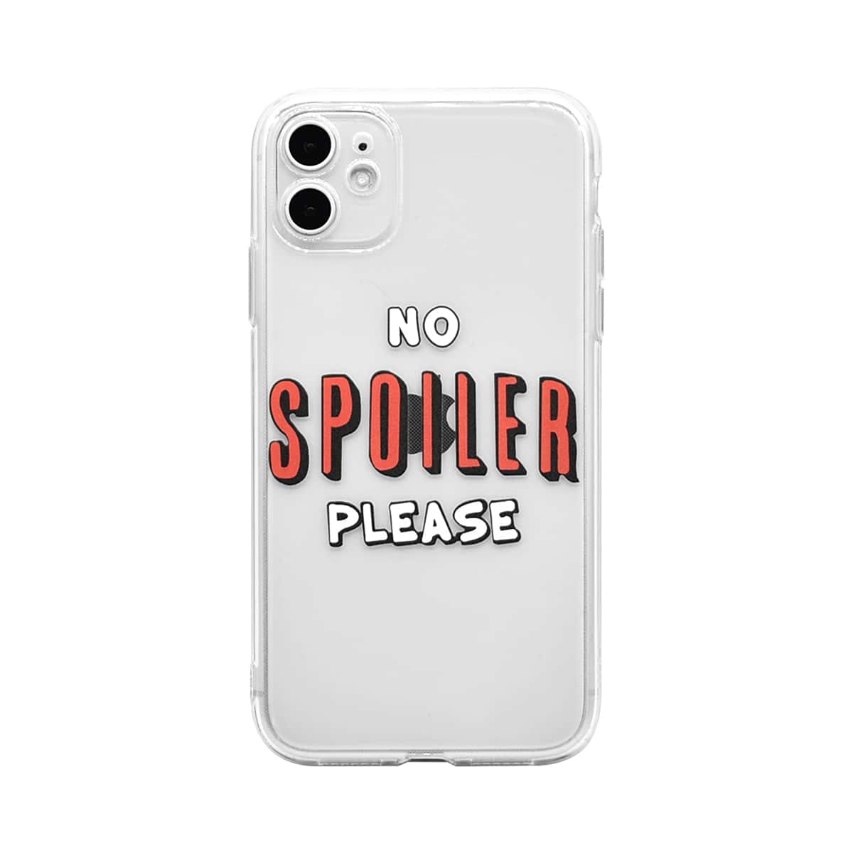 

Slogan Graphic iPhone Case, Clear