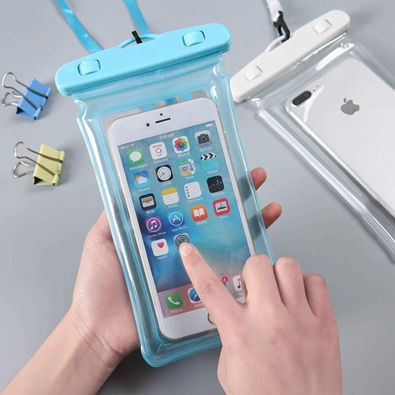 

1pc Phone Clear Waterproof Bag, Multicolor