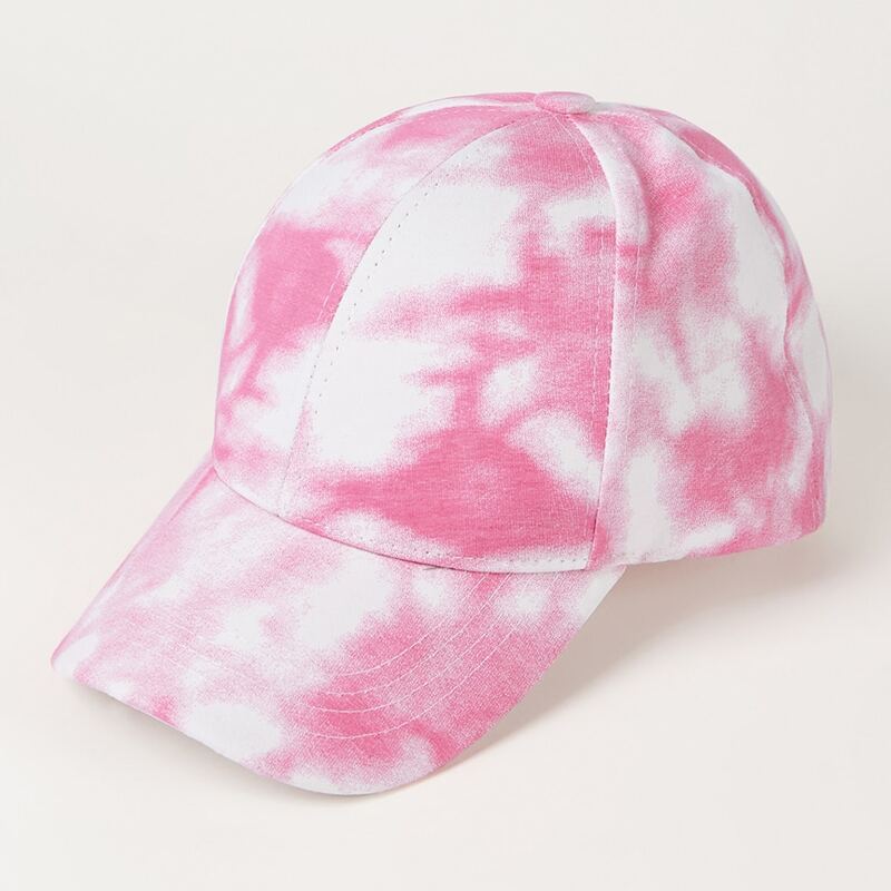 

Tie Dye Baseball Cap, Pink