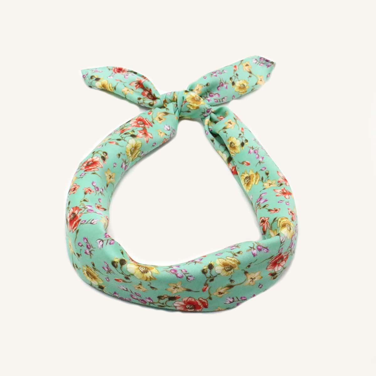 

Ditsy Floral Bandana, Mint green