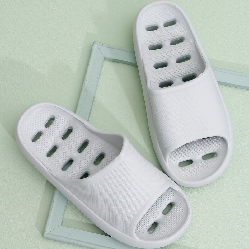 

Guys Hollow Out Shower Slippers, Grey