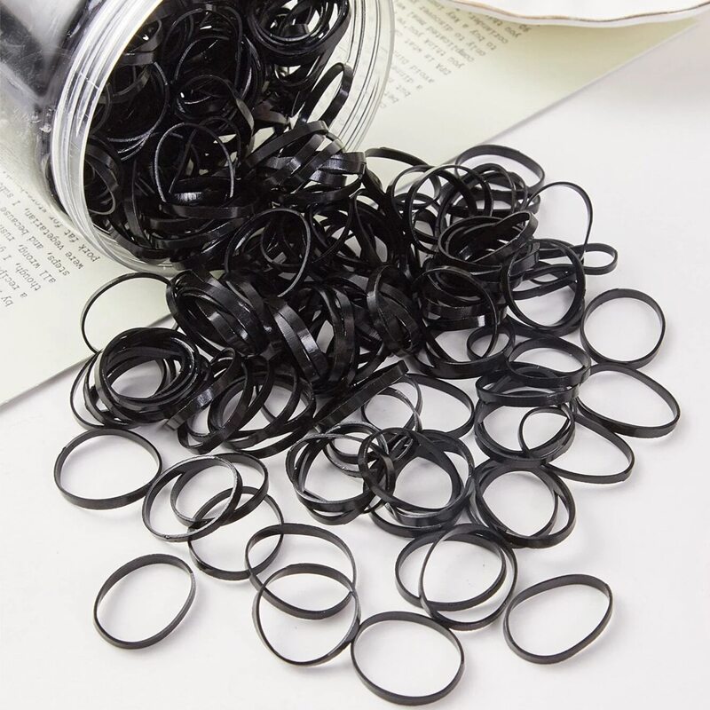

50pcs Disposable Hair Tie, Black