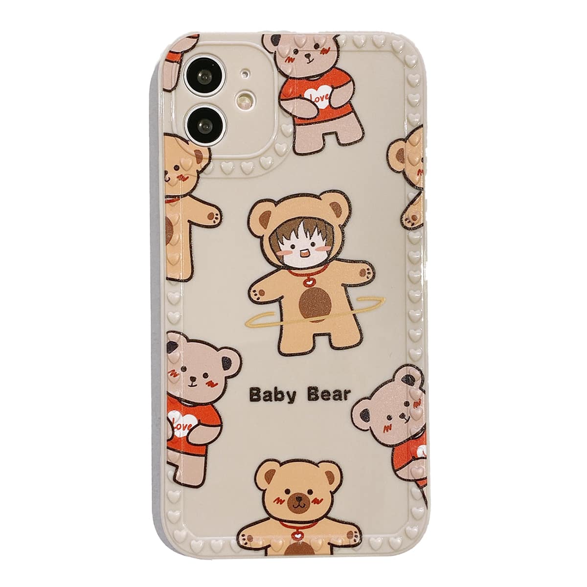 

Cartoon Bear iPhone Case, Khaki