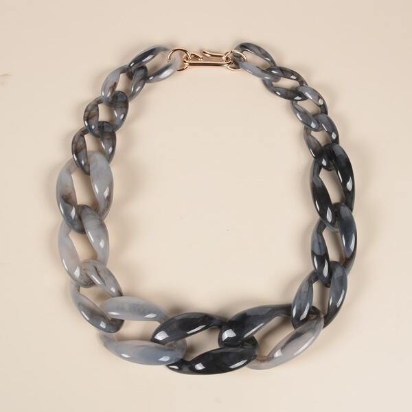 

Simple Chain Necklace, Grey