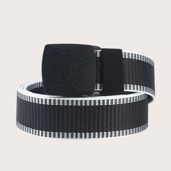 

Men Minimalist Tape Belt, Black