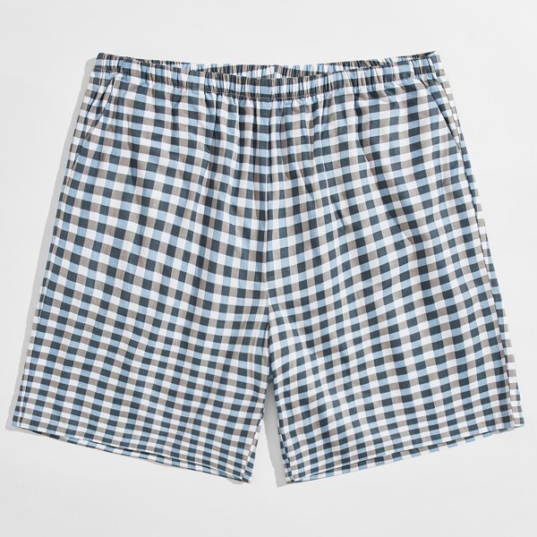 

Men Gingham Sleep Shorts, Multicolor