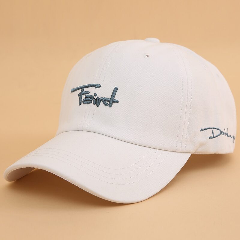 

Guys Letter Embroidery Baseball Cap, White