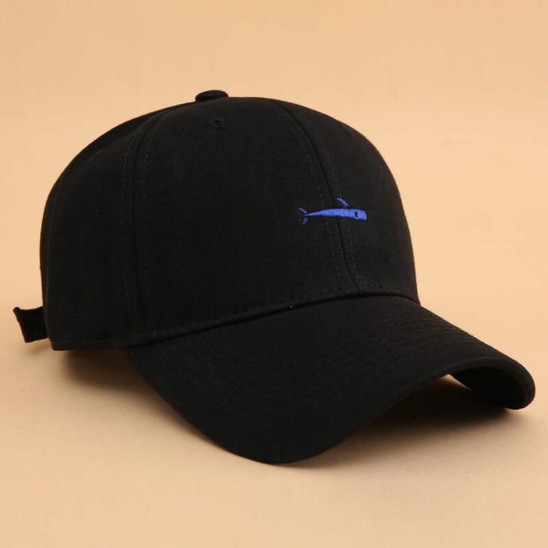 

Guys Fish Embroidery Baseball Cap, Black