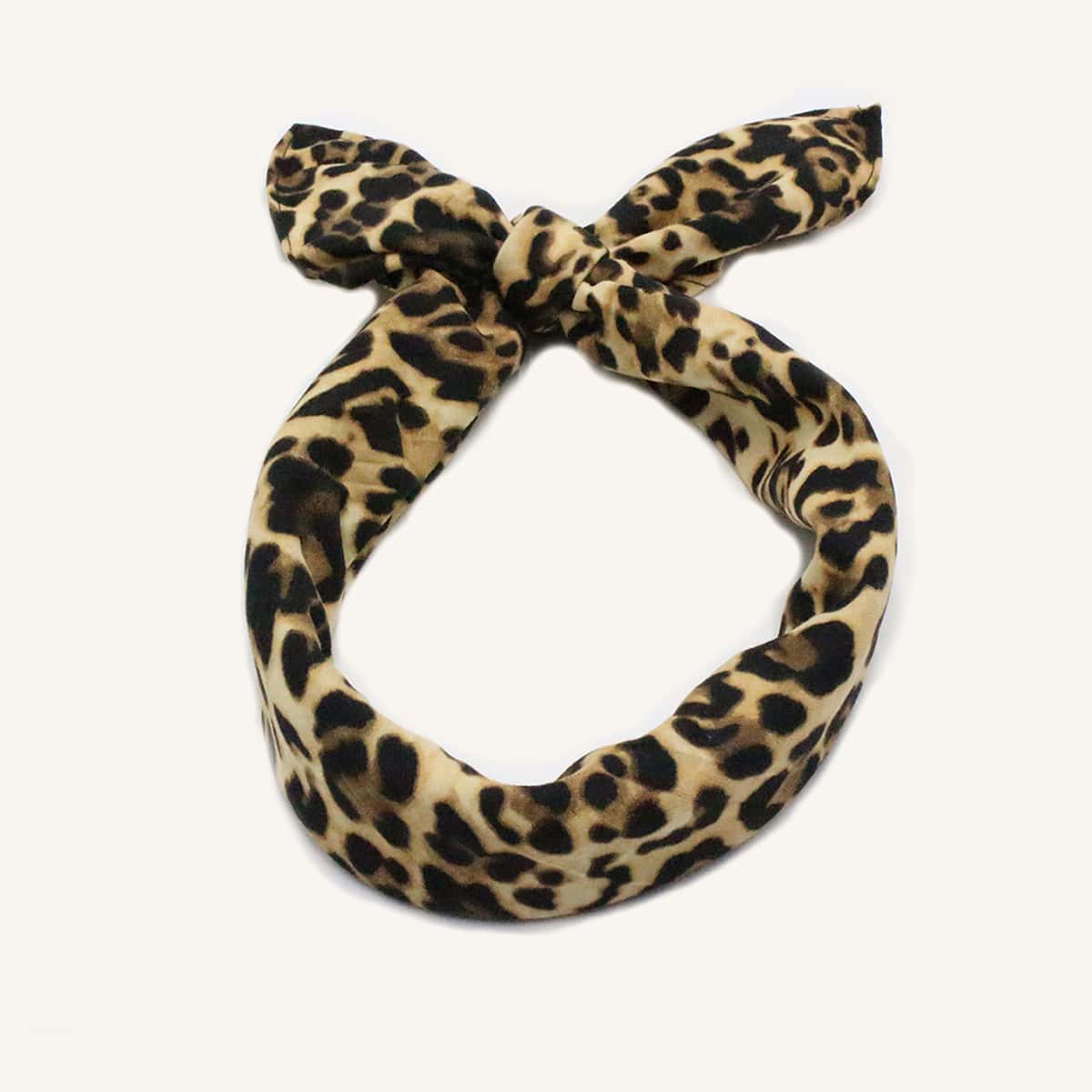 

Leopard Print Bandana, Brown