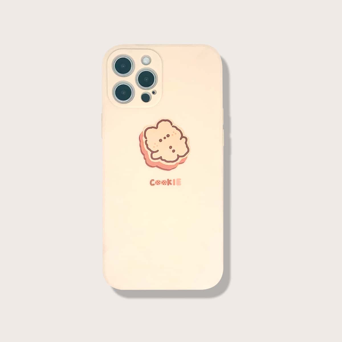 

Cartoon Bear iPhone Case, Beige