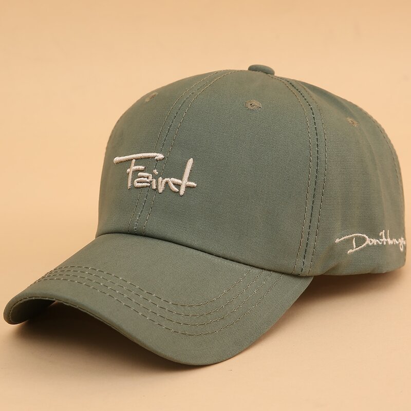 

Guys Letter Embroidery Baseball Cap, Army green