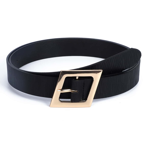 

Metal Buckle Belt, Black