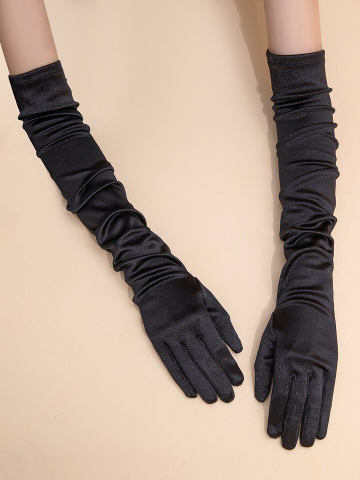 ロンググローブ パーティ用 黒 | SHEIN JAPAN