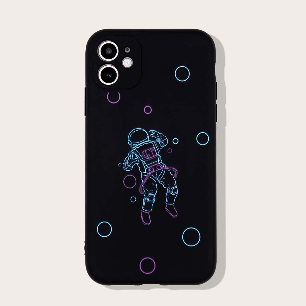 

Astronaut Print iPhone Case, Black
