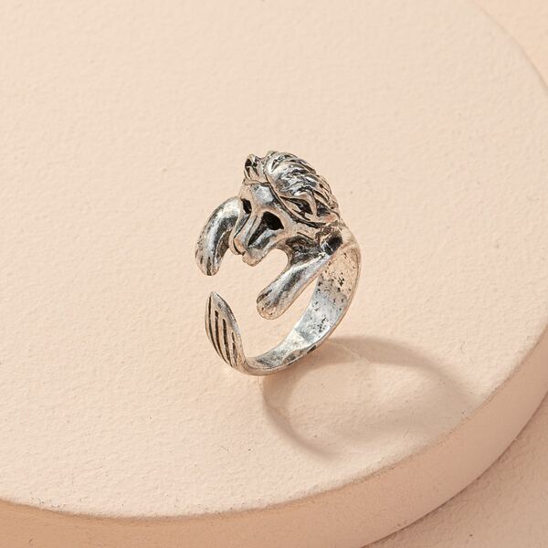 

Vintage Cuff Ring, Antique silver