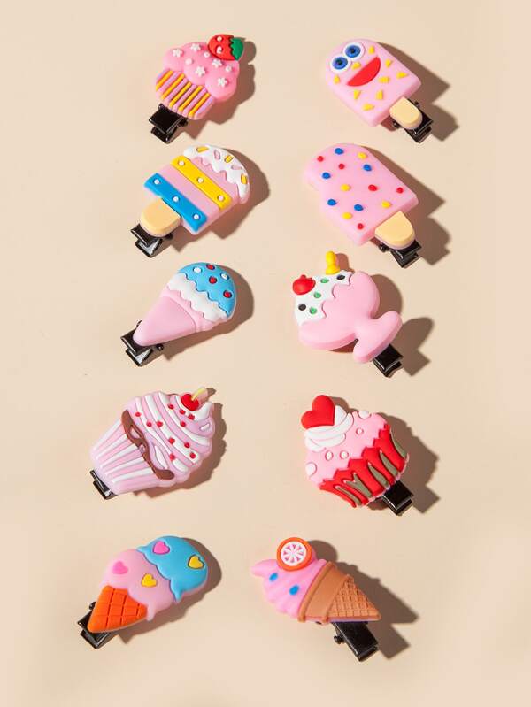 10 Piezaspaquete De Tarjeta Waui Helado De Niña Horquilla 10 Piezaspaquete De Tarjeta Waui Helado De Niña Horquilla