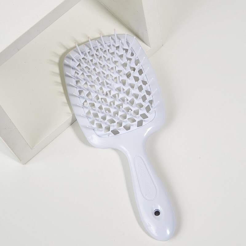 

Hollow Out Hair Brush, White